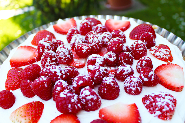 Erdbeer Blätterteig Kuchen