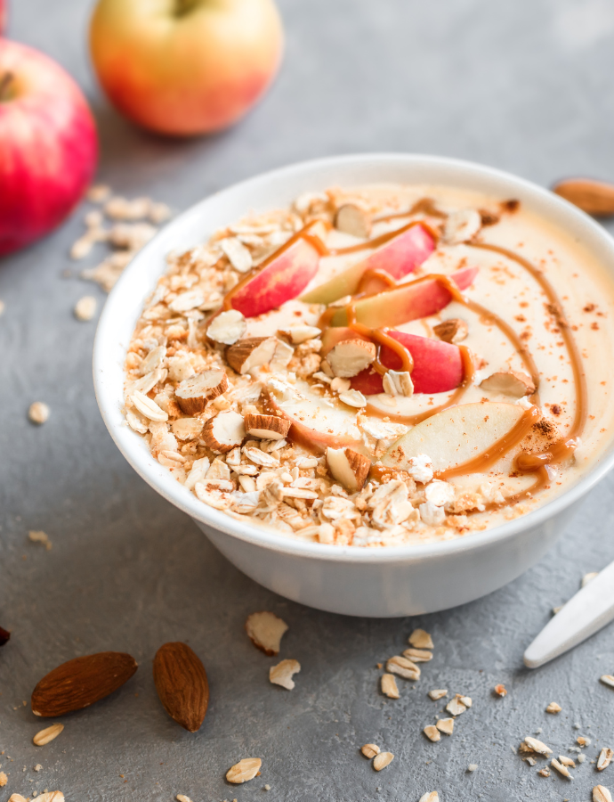 Haferflocken mit Apfel